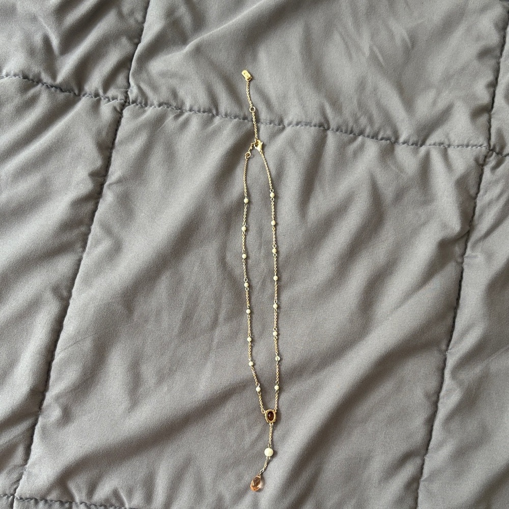 Nordstrom Gold and Pearl Drop Necklace